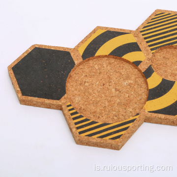 Round Cup Mad Pats heildsölu Cork Coasters